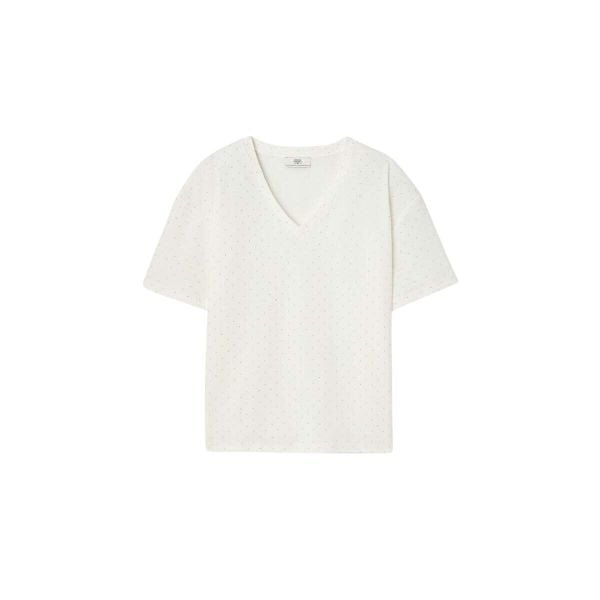 Koszulka damska Le Temps des cerises Alasko. Białe koszulki sportowe damskie Le Temps Des Cerises, bez wzorów, bez kołnierzyka, bez ramiączek. Za 191.50 zł.