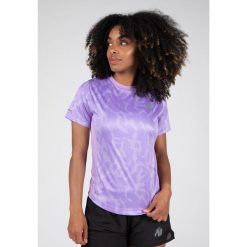 Raleigh Koszulka ilac. Fioletowe koszulki sportowe damskie GORILLA WEAR, m, bez wzorów, bez kołnierzyka, bez ramiączek, na fitness i siłownię. Za 162.00 zł.