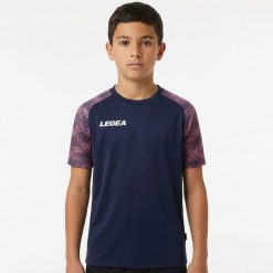 Męska Koszulka Treningowa Oddychająca 100% Poliester Niebieski-Neon-Pestka. Niebieskie koszulki sportowe męskie Legea, m, bez wzorów, z bawełny, bez kołnierzyka, bez ramiączek, do biegania. Za 148.00 zł.