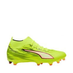 Buty piłkarskie Puma Ultra 6 Match+ FG/AG 01. Żółte buty sportowe męskie Puma, bez zapięcia, do piłki nożnej. Za 504.93 zł.