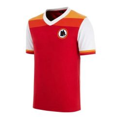 AS Roma 1978 - 79 - Koszulka Piłkarska Retro - Czerwona – COPA Football. Czerwone koszulki sportowe męskie COPA FOOTBALL, s, bez wzorów, z bawełny, bez kołnierzyka, bez ramiączek, do piłki nożnej. Za 343.93 zł.