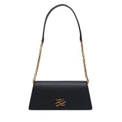 Torebka KARL LAGERFELD. Czarne torebki do ręki damskie KARL LAGERFELD, bez wzorów, klasyczne, bez dodatków. Za 849.99 zł.
