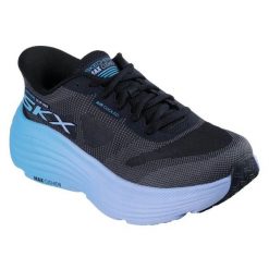 Buty Skechers Slip-ins Max Cushioning Endeavour - Hallandale 129473-BKBL czarne. Czarne obuwie sportowe damskie bez wzorów. Za 654.09 zł.
