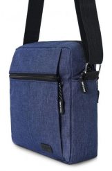 Męska Torebka Na Ramię - (Listonoszka) - Pako Jeans - Ciemnoniebieska. Niebieskie saszetki męskie Pako Jeans, z jeansu, małe. Za 49.99 zł.