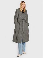 TWINSET Płaszcz przejściowy 222AP237A Szary Regular Fit. Szare płaszcze damskie Twinset, xxs, bez wzorów, z syntetyku, bez kaptura. Za 1,449.00 zł.