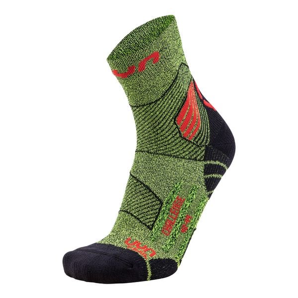 Skarpety do biegania MAN RUN TRAIL CHALLENGE SOCKS r.45-47. Żółte skarpety męskie UYN, bez wzorów, z dzianiny. Za 89.99 zł.