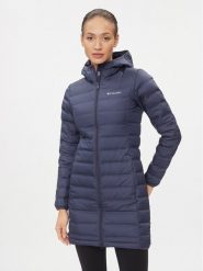 Columbia Płaszcz zimowy Down Long Jacket 1859672 Granatowy Regular Fit. Niebieskie kurtki damskie Columbia, na zimę, xs, bez wzorów, z bawełny, bez kaptura. Za 499.99 zł.