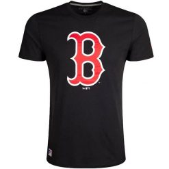 T-Shirt MLB Boston Red Sox New Era Bleu marine. Niebieskie t-shirty męskie New Era, l, bez wzorów, z bawełny, eleganckie, bez kołnierzyka. Za 126.50 zł.