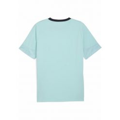 Męska koszulka treningowa Olympique Marsylia PUMA Safe Lake New Navy Blue. Niebieskie koszulki sportowe męskie Puma, l, bez wzorów, bez kołnierzyka, bez ramiączek, do piłki nożnej. Za 219.00 zł.