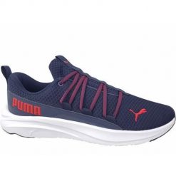 Buty do chodzenia męskie Puma Softride ONE4ALL. Niebieskie buty sportowe męskie Puma, z gumy, bez zapięcia, trekkingowe. Za 309.99 zł.