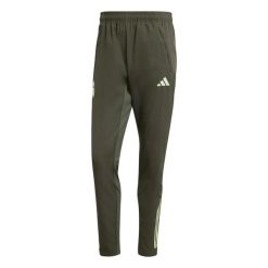 Spodnie dresowe Prematch Real Madrid 2025/26. Szare eleganckie spodnie męskie Adidas, m, bez wzorów, z dresówki. Za 236.00 zł.