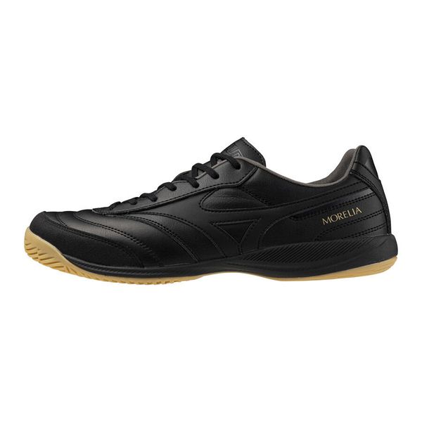 Buty do futsalu Mizuno Morelia Sala Pro In IC. Czarne buty sportowe męskie Mizuno, bez zapięcia, do piłki nożnej. W wyprzedaży za 280.50 zł.