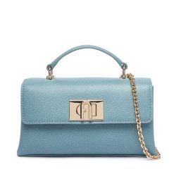 Torebka Furla. Niebieskie torebki do ręki damskie Furla, bez wzorów, wizytowe, bez dodatków. Za 1,104.00 zł.