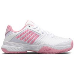Women's White And Pink K-swiss Court Express Hb 96750959 Shoes. Białe obuwie sportowe damskie K-SWISS, bez wzorów. Za 361.70 zł.