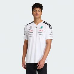 Koszulka Mercedes - Amg Petronas Formula 1 Team Driver. Białe buty sportowe męskie Adidas, bez zapięcia, na fitness i siłownię, climacool (adidas). Za 369.00 zł.