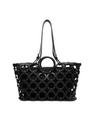 GINO ROSSI Torebka EO-LDA3407B Czarny. Czarne torebki do ręki damskie Gino Rossi, bez wzorów, z materiału, bez dodatków. Za 379.99 zł.