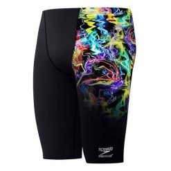 Kąpielówki męskie spodenki kąpielowe Speedo Placement Printed. Czarne kąpielówki męskie Speedo, m, bez wzorów, z materiału, na fitness i siłownię. Za 129.99 zł.