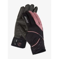 Rękawiczki damskie Ziener Urta Touch. Czerwone rękawiczki damskie Ziener, na zimę, bez wzorów, sportowe. Za 125.99 zł.