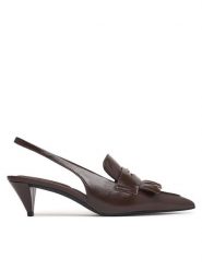 Tommy Hilfiger Czółenka Th Penny Bar Pointy Sling Back FW0FW09535 Brązowy. Brązowe czółenka damskie Tommy Hilfiger, bez wzorów, ze skóry, bez obcasa, bez zapięcia. Za 569.99 zł.