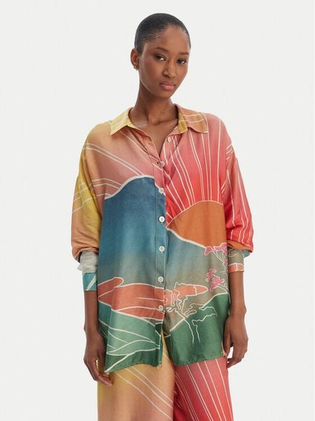 Maaji Koszula Sakura Scenery Dreambound PT2321CLS011 Kolorowy Relaxed Fit. Bluzki damskie Maaji, l, bez wzorów, z wiskozy, bez kołnierzyka, bez ramiączek. Za 367.99 zł.