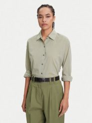 Marc O'Polo Koszula 506 0995 42061 Zielony Relaxed Fit. Zielone bluzki damskie Marc O'Polo, bez wzorów, z bawełny, bez kołnierzyka, bez ramiączek. Za 329.99 zł.