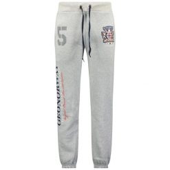 Spodnie dresowe Geographical Norway MUBBER EO-PR BLENDED GREY MEN 100 B67. Szare spodnie sportowe męskie Geographical Norway, na lato, bez wzorów, z dresówki, trekkingowe. Za 129.00 zł.