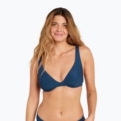 Góra od stroju kąpielowego Rip Curl Modern Rib B/C Cup. Niebieskie bikini damskie RIPCURL, l, bez wzorów. Za 129.99 zł.