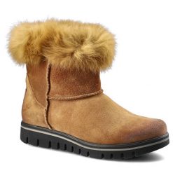 Brązowe Botki Lemar Damskie Ocieplane Modne Buty. Brązowe botki damskie Lemar, na wiosnę, z futra, eleganckie, bez obcasa, na platformie, bez zapięcia. Za 216.00 zł.