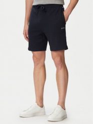 BOSS Szorty sportowe Waffle 50535884 Granatowy Regular Fit. Niebieskie krótkie spodenki sportowe męskie Boss, m, bez wzorów, z bawełny. Za 229.99 zł.