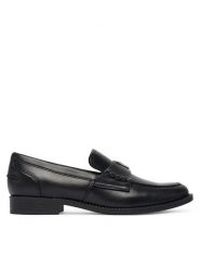 Guess Lordsy FLTBSO LEA14 Czarny. Czarne mokasyny damskie Guess, ze skóry. Za 584.99 zł.