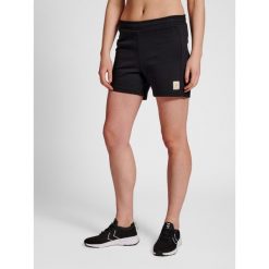 Szorty damskie Hummel sweat. Czarne spodnie sportowe damskie Hummel, m, bez wzorów, z bawełny, do piłki ręcznej. Za 138.50 zł.
