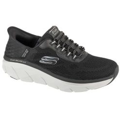 Buty sportowe Sneakersy męskie, Slip-ins: D'Lux Walker 2.0 - Rezinate. Czarne buty sportowe męskie Skechers, bez zapięcia, trekkingowe. Za 449.99 zł.