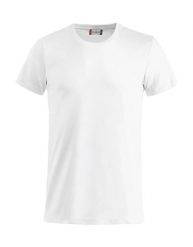 Clique Basic-T Junior Koszulka junior z bawełny, ściągacz przy dekolcie – white. Białe t-shirty damskie CLIQUE, bez wzorów, z bawełny, klasyczne, bez kołnierzyka. Za 83.88 zł.
