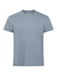 Clique Basic-T T-shirt męska dopasowany krój, bawełna – light blue. Niebieskie t-shirty męskie CLIQUE, m, bez wzorów, z bawełny, bez kołnierzyka. Za 81.37 zł.