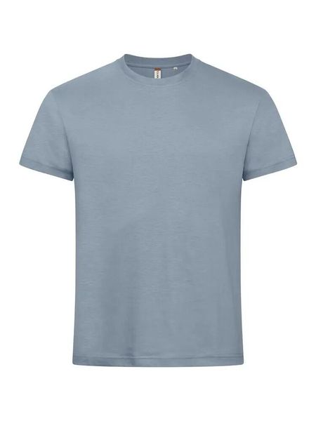 Clique Basic-T T-shirt męska dopasowany krój, bawełna – light blue. Niebieskie t-shirty męskie CLIQUE, m, bez wzorów, z bawełny, bez kołnierzyka. Za 82.64 zł.