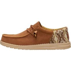 HeyDude Męskie Mokasyny Wally Funk Teton Suede. Brązowe mokasyny męskie Hey dude, z materiału. Za 289.00 zł.