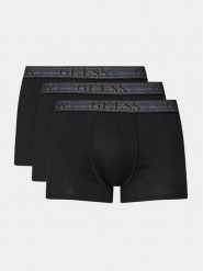 Guess Komplet 3 par bokserek U4RG33 K6YW0 Czarny. Czarne bokserki męskie Guess, m, z aplikacjami, z bawełny. Za 109.99 zł.