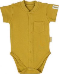 NICOL Body niemowlęce wyprawka polo rozpinane Indian Nicol musztardowe 56. Body niemowlęce NICOL, bez wzorów, bez ramiączek. Za 27.99 zł.
