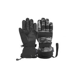 Rękawiczki dla dzieci Reusch Connor R-TEX® XT. Czarne rękawiczki dziecięce Reusch, bez wzorów, z materiału. Za 181.65 zł.