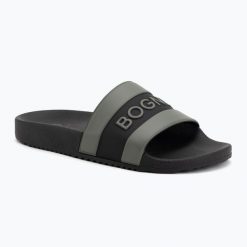 Klapki męskie BOGNER Belize 4 F. Czarne klapki męskie Bogner, z materiału, eleganckie. Za 349.99 zł.
