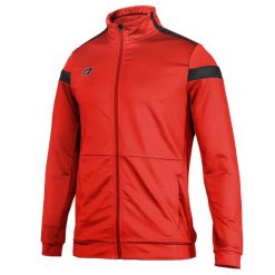 Bluza piłkarska dla dorosłych Zina Full Delta PRO 2.0 Senior treningowa. Czerwone bluzy męskie Zina, m, bez wzorów, bez kaptura, do piłki nożnej. W wyprzedaży za 163.20 zł.
