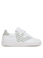 EA7 Emporio Armani Sneakersy 7Y000001 AF10179 MZ065 Biały. Białe buty sportowe chłopięce EA7 Emporio Armani, bez wzorów, ze skóry, bez zapięcia. Za 319.99 zł.