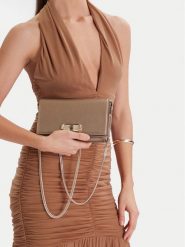 Nine West Torebka EO-Bellis-LX20070 Złoty. Żółte torebki do ręki damskie Nine West, bez wzorów, z materiału, wizytowe, bez dodatków. Za 219.99 zł.