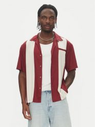 Element Koszula Bowling ELYWT00170 Bordowy Regular Fit. Czerwone koszule męskie Element, m, bez wzorów, z wiskozy, bez kołnierzyka, bez ramiączek. Za 199.99 zł.