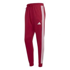 Spodnie Adidas Sport M 3S Ft Tc Pt Dorośli. Czerwone spodnie sportowe męskie Adidas, l, bez wzorów, z bawełny, do biegania. Za 184.99 zł.