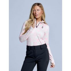 Bluza narciarska - Damska - Arty - Powder Rose. Czerwone bluzy damskie POEDERBAAS, m, bez wzorów, z elastanu, bez kaptura, narciarskie. Za 264.52 zł.
