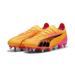 Buty piłkarskie męskie Puma Ultra Ultimate. Brązowe buty sportowe męskie Puma, z materiału, bez zapięcia, do piłki nożnej. Za 799.99 zł.