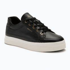 Buty damskie GANT Avona. Czarne obuwie sportowe damskie GANT, bez wzorów, z materiału. Za 249.99 zł.