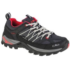 Buty trekkingowe damskie, CMP Rigel Low Wmn. Czarne obuwie sportowe damskie CMP, bez wzorów, z materiału, trekkingowe. Za 289.99 zł.