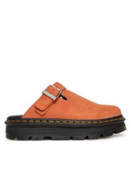 Dr. Martens Klapki Zebzag DM31937800 Pomarańczowy. Brązowe klapki męskie Dr. Martens, z nubiku. Za 569.99 zł.